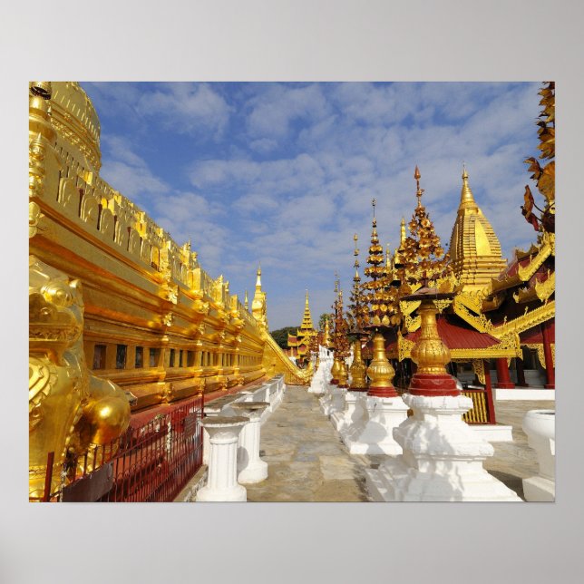 Shwezigon Pagoda-komplex i Bagan (Pagan), Poster (Framsidan)