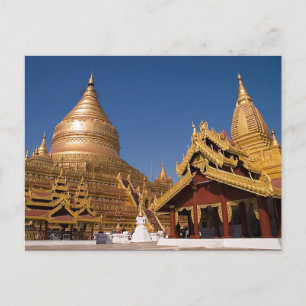 Shwezigon Paya Postcard Vykort