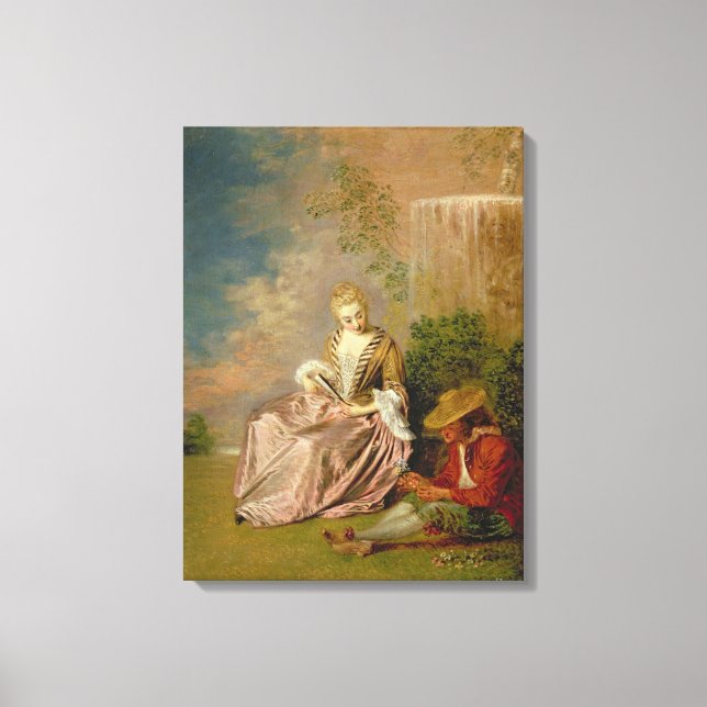 Shy Älskare, 1718 Canvastryck (Framsida)