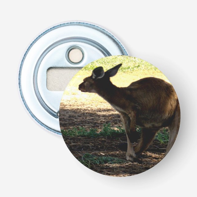 Shy Australian Kangaroo, Magnetic Flaska Open er. Flasköppnare (Framsidan)