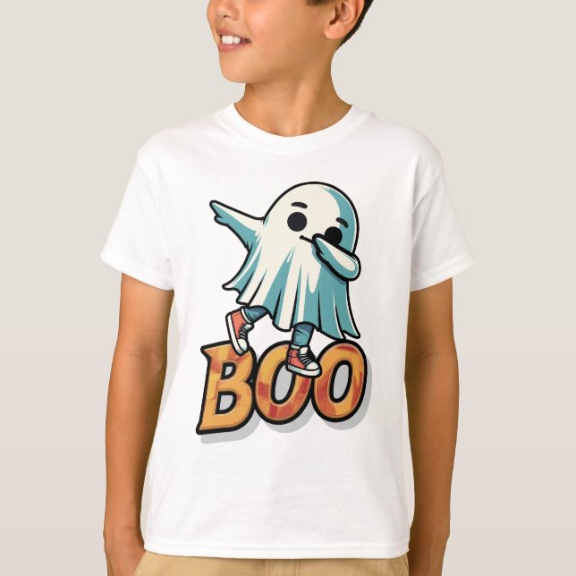 Shy Boo Ghost: för böjligt för Boo T Shirt (Framsida)