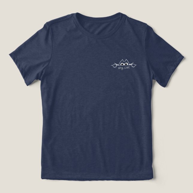 Shy Cat T Shirt (Design Framsida)