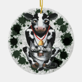 Shy Cow-bucket Julgransprydnad Keramik