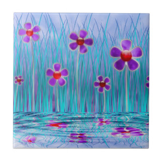 Shy Daisys Decorative Tile Kakelplatta
