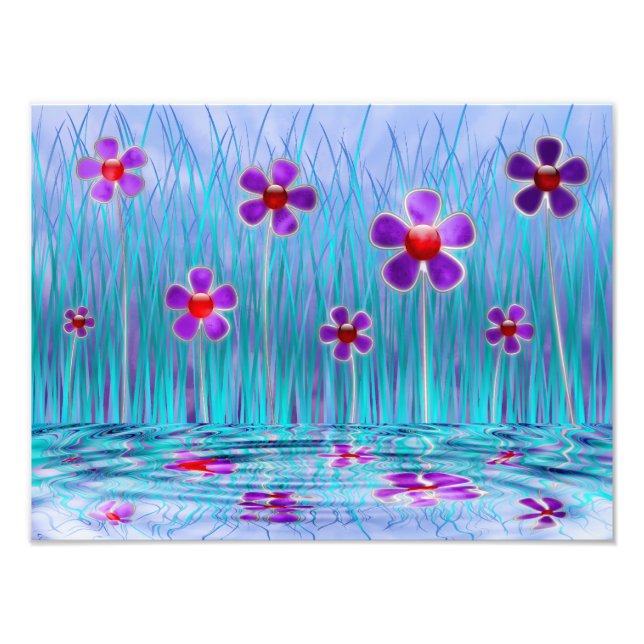 Shy Daisys Photo Print Fototryck (Framsidan)