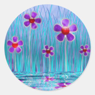 Shy Daisys Stickers Runt Klistermärke