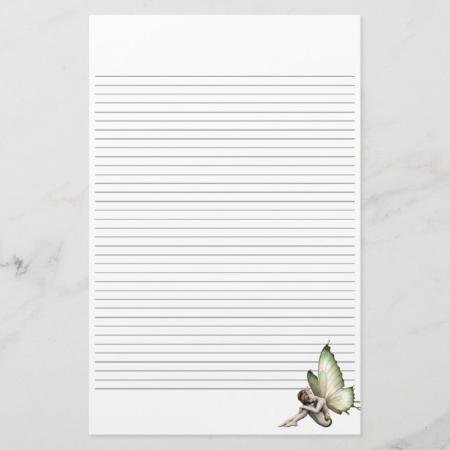 Shy Fairy Lining Stationery Brevpapper (Framsida)