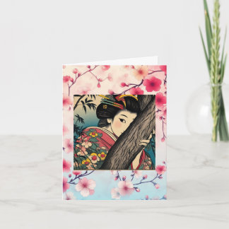 Shy geisha-kort tack kort