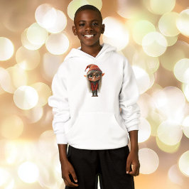 Shy Girl jul Elf Boy's Hoodie T Shirt