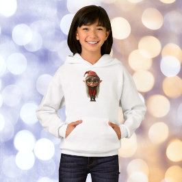 Shy Girl-julen Elf Girl's Hoodie T Shirt
