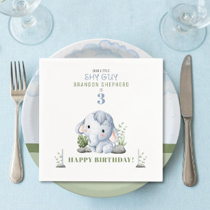 Shy Guy Födelsedagsfest Papper Napkins Pappersservett