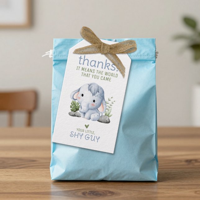 Shy Guy Thank You Tag Presentetikett (Skapare uppladdad)