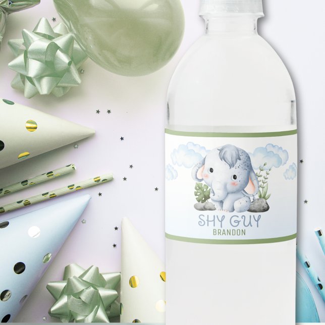 Shy Guy Water Bottle Labels Vattenflaskor Etikett (Skapare uppladdad)