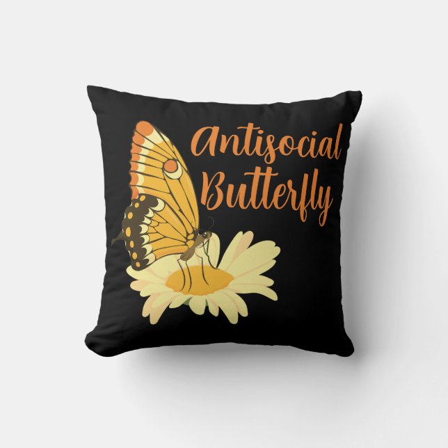 Shy Introvert aestthetic Antisocial Butterfly Kudde (Framsida)