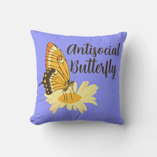 Shy Introvert aestthetic Antisocial Butterfly Kudde (Framsida)