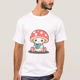 Shy Mushroom Holding a Bok T Shirt