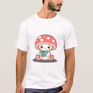 Shy Mushroom Holding a Bok T Shirt
