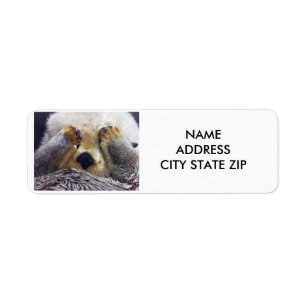 "SHY OTTER" ADRESS-ETIKETT RETURADRESS ETIKETT