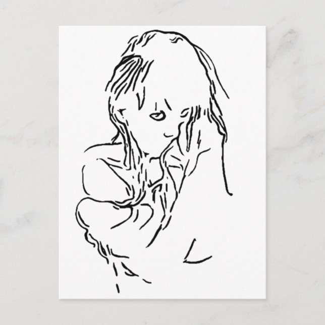 Shy Saker Vykort (Framsida)