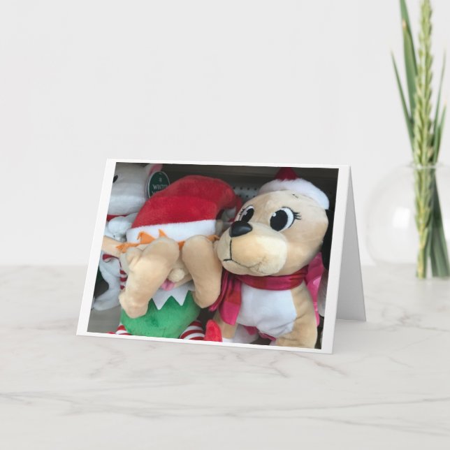 **SHY** VILL SÄGA HUR MYCKET I KÄRLEK DU CHRISTMAS KORT (Framsida)