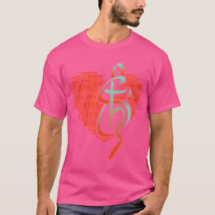 Shyju Mathew - Inspired Ord - Jesus Älskare Desig T Shirt