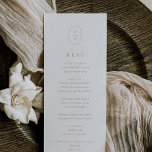 SHYLAH Formal Guld White Classic Bröllop Meny<br><div class="desc">Det här formella bröllop-menykortet för guld och vitt klassiskt från Shylah-samlingen är perfekt för ett klassiskt bröllop. Den enkla guld-typografin har ett geometriskt ovalmonogram med parets initialer och en modern minimalistisk känsla. Den här menyn kan användas för bröllopsmottagning,  repetitionsmiddag eller vad som helst.</div>