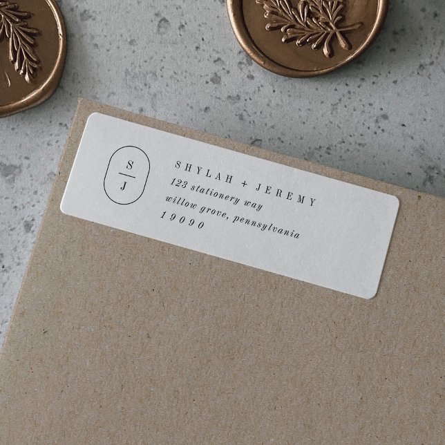 SHYLAH-minimalistiska moderna Returetiketter Returadress Etikett (SHYLAH Minimalist Modern Return Address Labels)