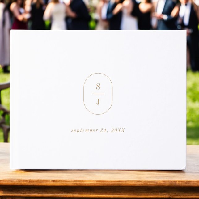 SHYLAH - minimalt enkelt Guld Modern Elegant bröll Gästböcker (SHYLAH Minimal Simple Gold Modern Elegant Wedding Guest Book)
