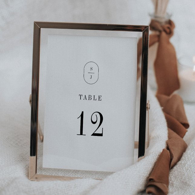 SHYLAH Neutralt Boho Classic Bröllop Bordsnumren Inbjudningar (SHYLAH Neutral Boho Classic Wedding Table Numbers)