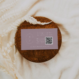 SHYLAH QR Elegant Lilac-Bröllop OSA Tilläggskort