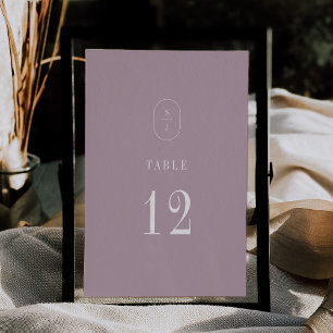 SHYLAH Simple Lilac Modern Bröllop Bordsnummer