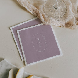 SHYLAH Simple Lilac Modern Lila Elegant bröllop Pappersservett