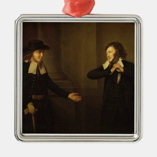 Shylock och Tubal från agerar III, plats ii av Julgransprydnad Metall (Framsidan)