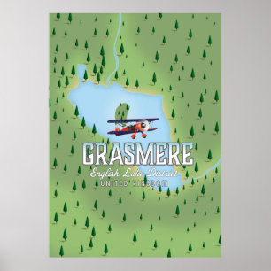Shymbulak Kazakstan skidestinationsaffisch Poster