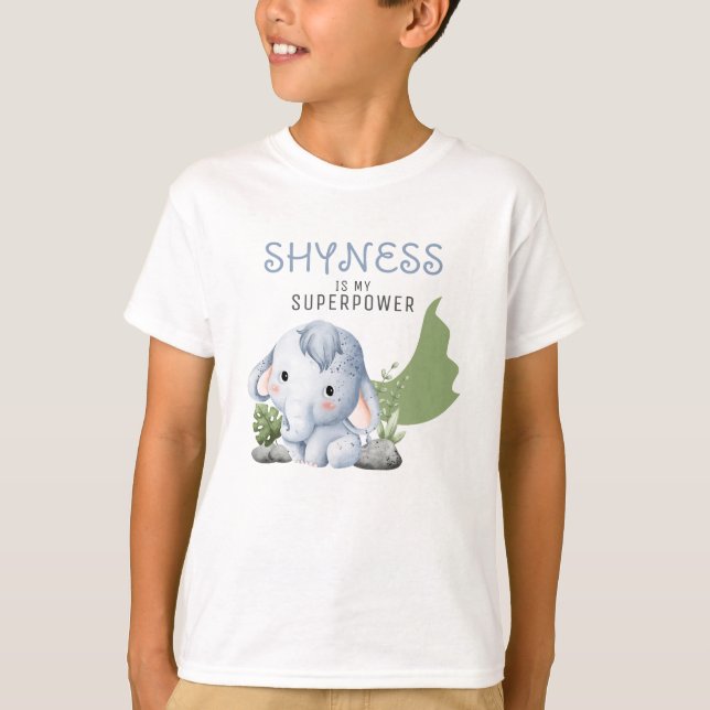 Shyness är min supermakt T-Shirt (Framsida)