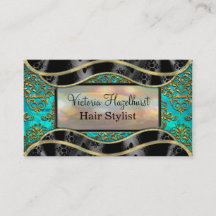 Shyvee Damask Elegant Professionell 2" Visitkort