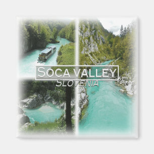 SI0016 Europa, Slovenien, Soca-dalen, Fridge Magnet