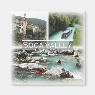 SI0017 Europa, Slovenien, Soca-dalen, Fridge Magnet