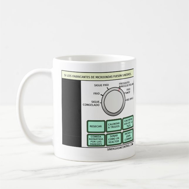 Si los fabricantes de microondas fuesen sinceros.. kaffemugg (Vänster)
