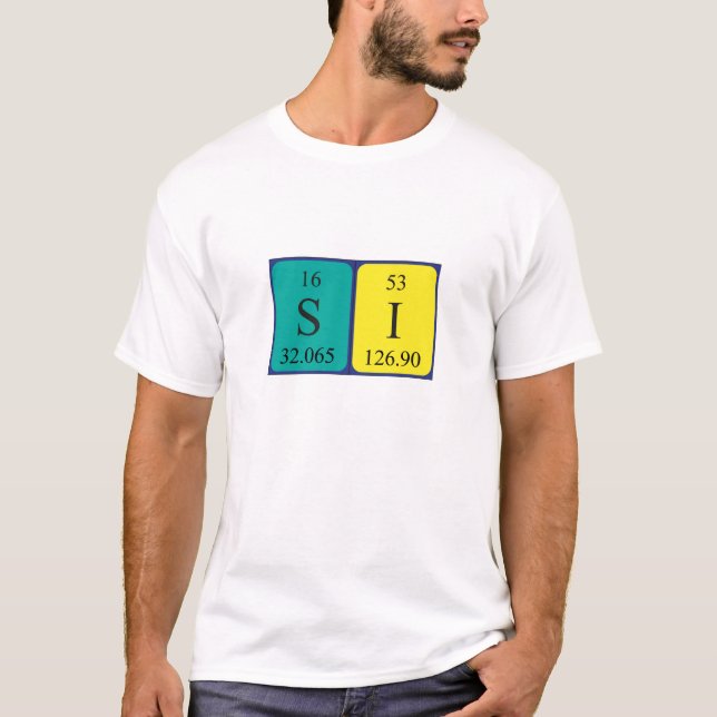 Si Periodisk bord namn-skjorta 2 T Shirt (Framsida)