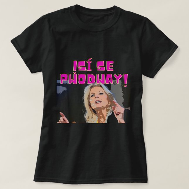 Si Se Puede Jill Biden Butchers Spansk Funny Anti T Shirt (Design framsida)