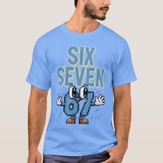 Si Seven 67 Eyes Funny 6 7 Meme Gen Alpha Boys Gir T Shirt