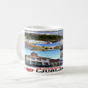 SI Slovenien - Ljubljana - I Kärlek Mosaic - Panor Kaffemugg