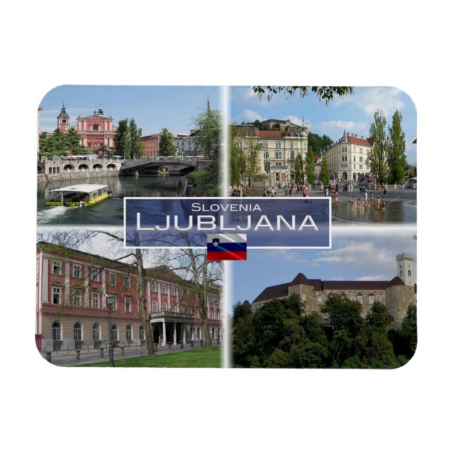 SI Slovenien - Ljubljana - Magnet (Horisontell)
