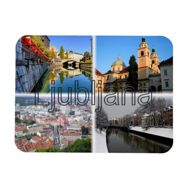SI Slovenien - Ljubljana - Magnet (Horisontell)