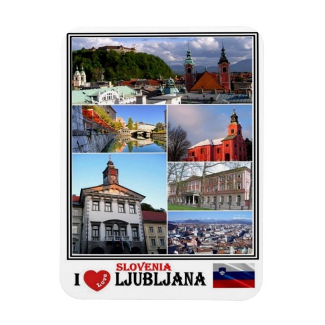 SI Slovenien - Ljubljana - Magnet (Vertikal)