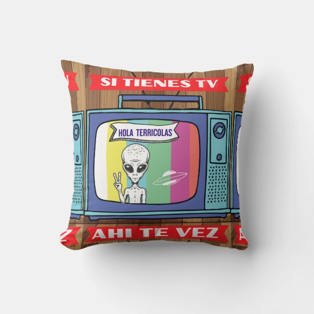 si tienes tv ahi vez utomlands Dekorativ kudde (Framsida)