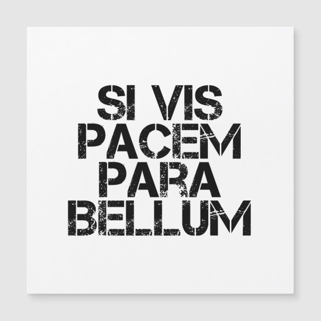 Si Vis Pacem Para Bellum (Framsida)