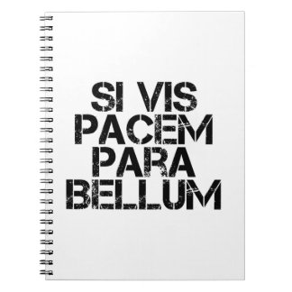 Si Vis Pacem Para Bellum Anteckningsbok