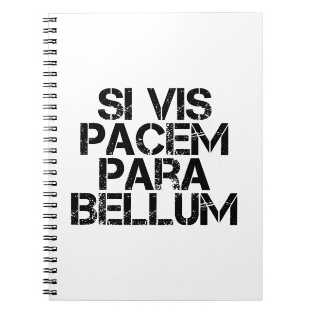 Si Vis Pacem Para Bellum Anteckningsbok (Framsidan)